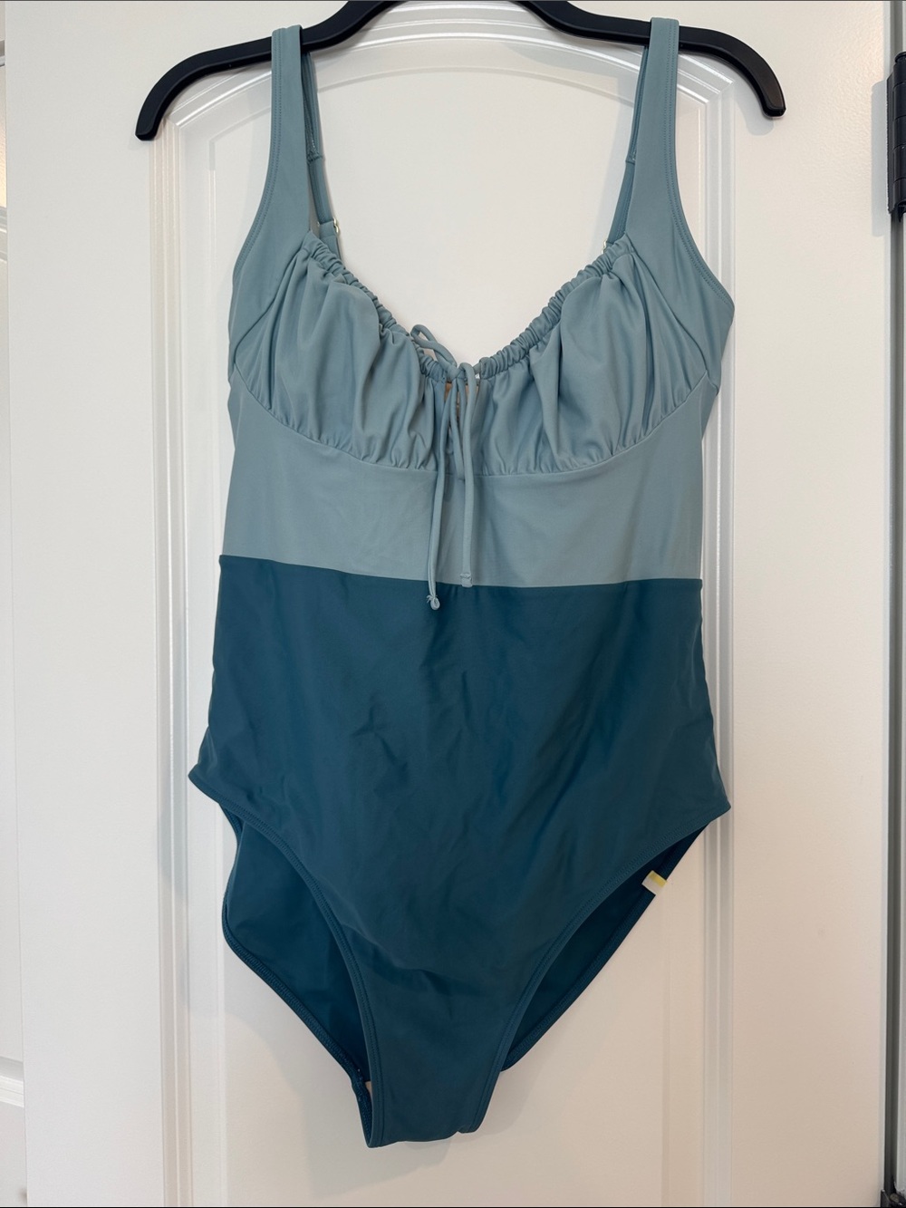 summersalt Two-Tone Teal One-Piece Swimsuit